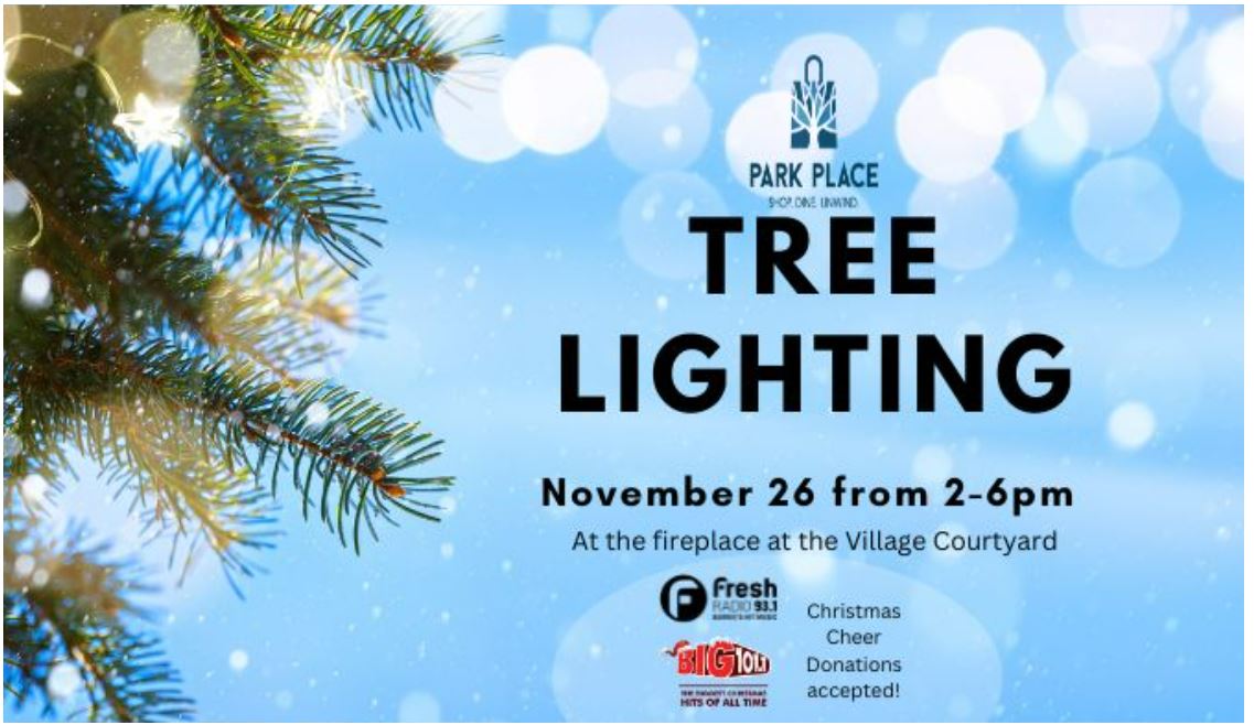 Christmas Tree Lighting Park Place 93.1 Fresh Radio