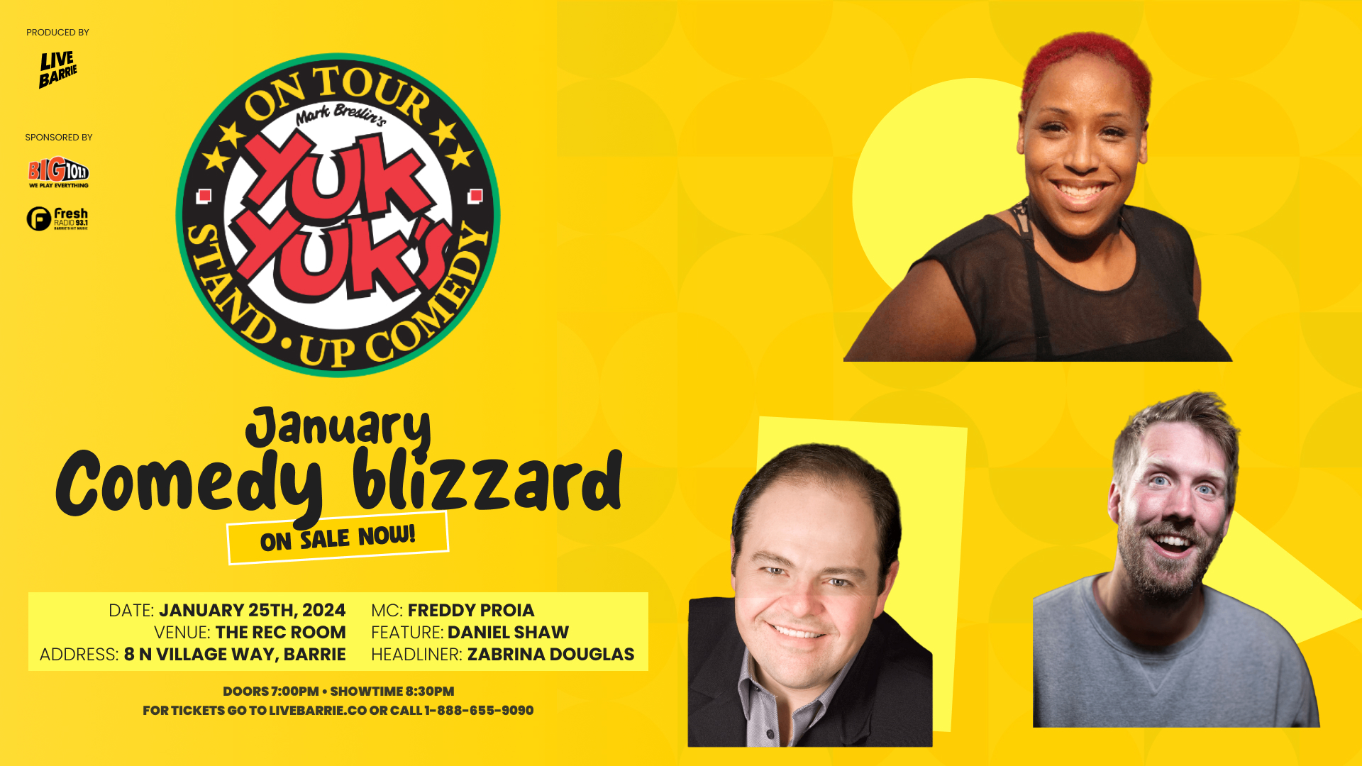 Yuk Yuk’s January Comedy Blizzard | 93.1 Fresh Radio