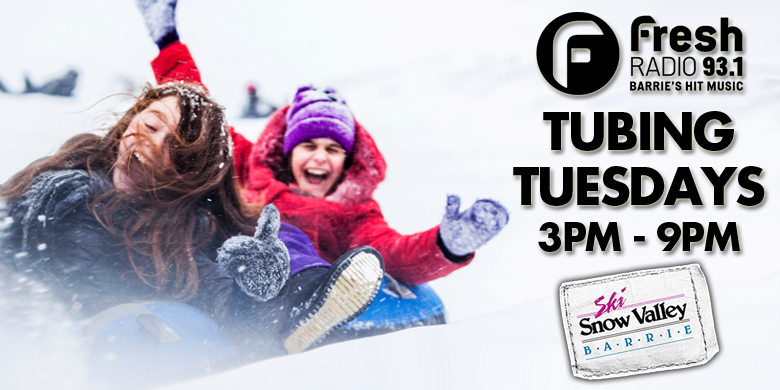 Fresh 93.1’s March Break Tubing Tuesday @ Snow Valley